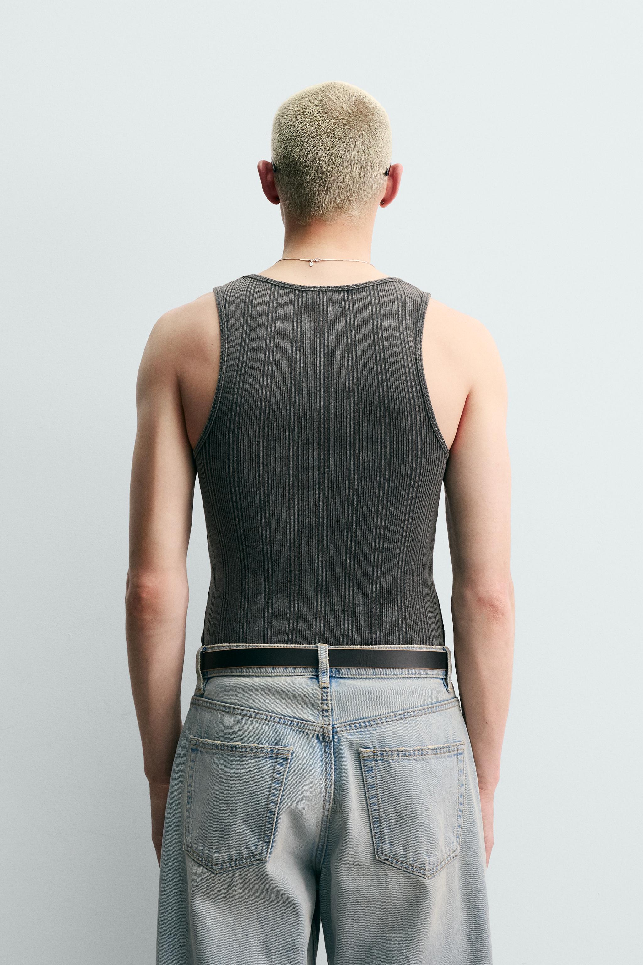 RIBBED KNIT TANK TOP
